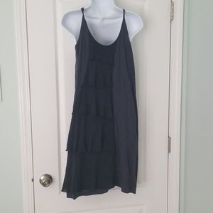 CLU Blue dress with ruffles